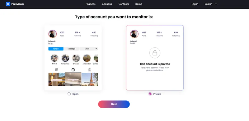 How to use Peekviewer Insta viewer app