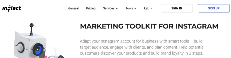 Inflact main page