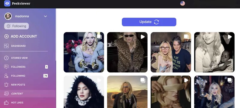 Peekviewer daschboard