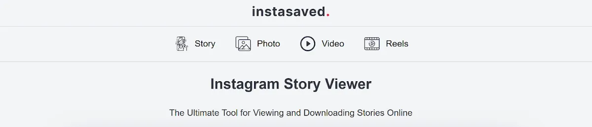 Instasaved Instagram Tool