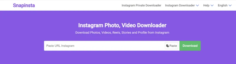 Snapinsta main page Snapinsta main page