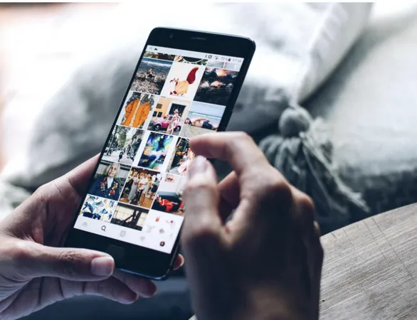 Person viewing Instagram Stories