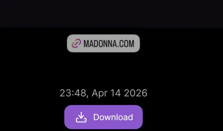 Insta story viewer InsMask showing download button that doesn’t work